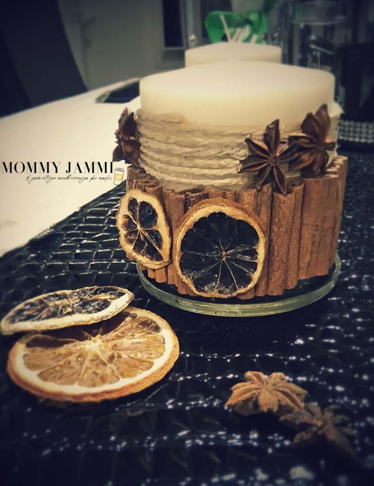 Λευκό κερί με φαντασία!