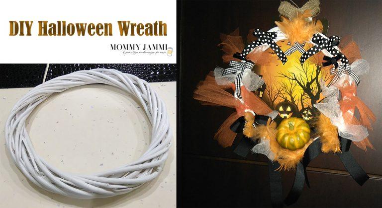 DIY Halloween wreath!