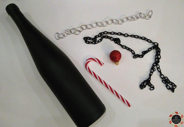 Χριστουγεννιάτικο διακοσμητικό από μπουκάλι κρασιού!