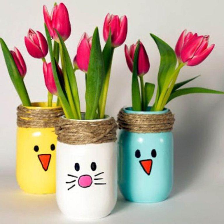 DIY Φτιάξτε υπέροχα πασχαλινά βαζάκια!