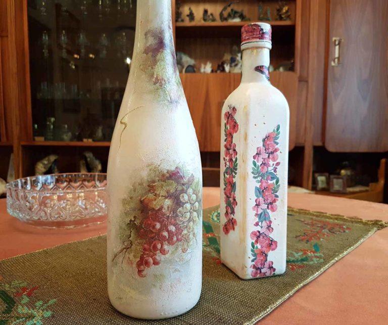 Φτιάξετε εντυπωσιακά μπουκάλια με τη μέθοδο του Decoupage