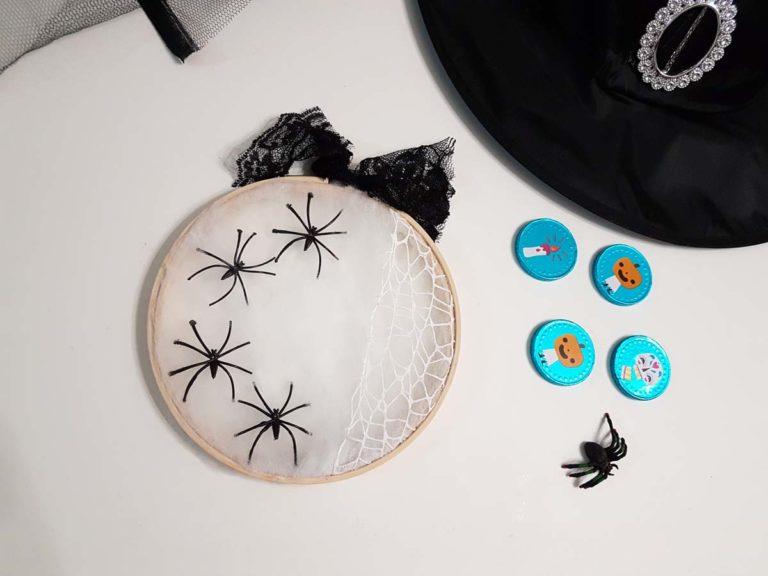 Ντύστε ξύλινα τελαράκια με ιστό αράχνης!