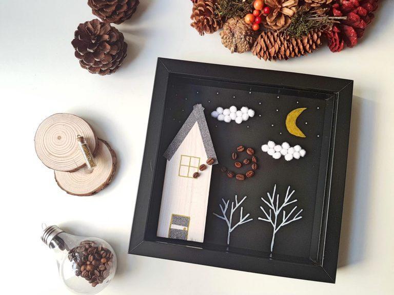 Φτιάξε ένα χειμερινό τοπίο με καφέ!