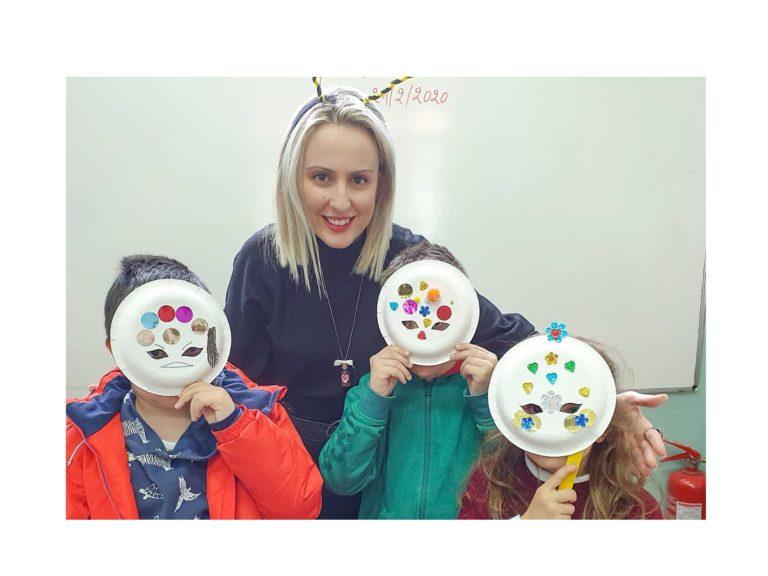 Παιδικές κατασκευές αποκριάτικες μάσκες