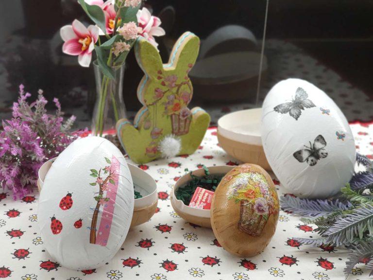 Ντεκουπάζ: στολίζουμε αυγά για κεράσματα και λαγό