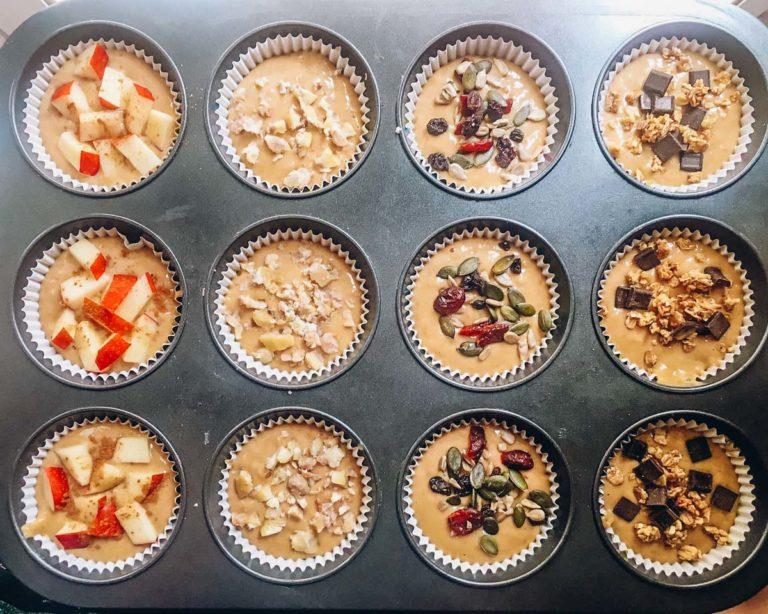 #ΜuffinDay – Τα αγαπημένα κεκάκια με φυστικοβούτυρο και μπανάνες