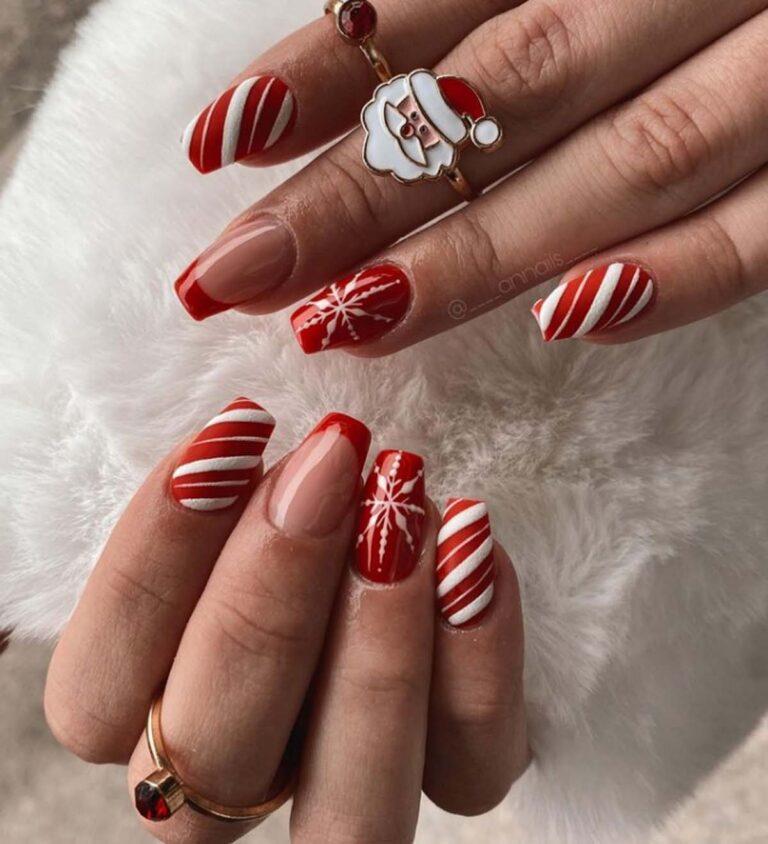 Εντυπωσιακά χριστουγεννιάτικα σχέδια στα νύχια σου