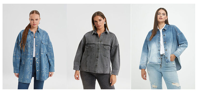 Τζιν μπουφάν σε μεγάλα μεγέθη… πάντα in fashion!